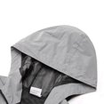 thumbnail image 2 of Wosawe Chaqueta reflectante con capucha Abrigo de viento con capucha impermeable para hombres Mujeres Chaqueta de seguridad nocturna para ciclismo Correr Correr Caminar Wosawe Chaqueta de ciclismo, 2 of 7