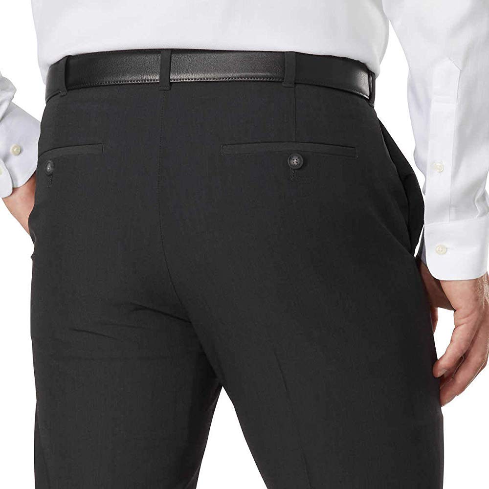 izod men's performance stretch straight dress pant