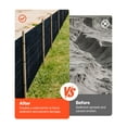 thumbnail image 4 of KFFKFF Silt Fence Fabric Roll, 2 x 100 ft with Backed Wire, Erosion Control Barrier for Sediment Containment, Durable Polypropylene Material for Temporary Use at Construction Sites, 4 of 9