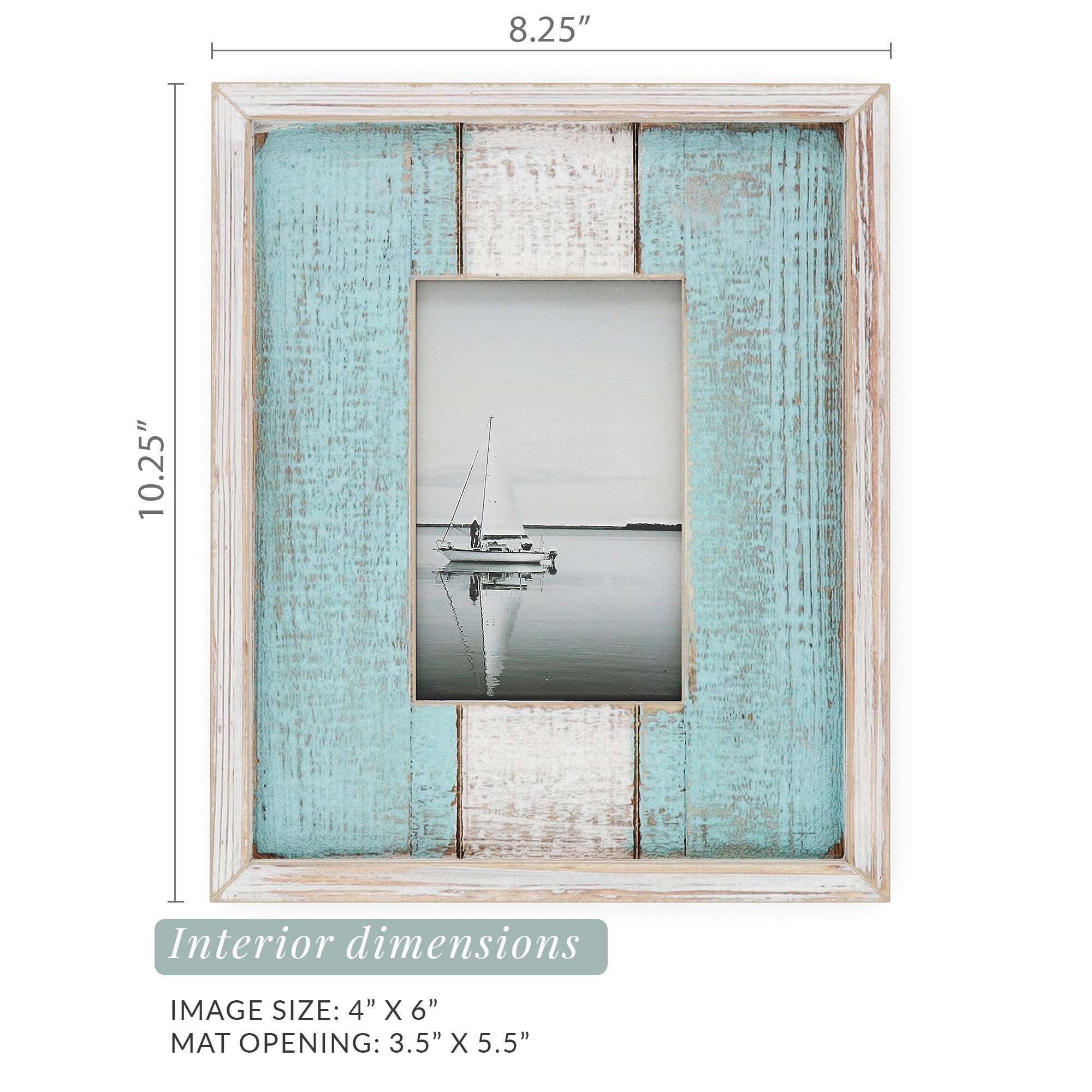 Barnyard Designs 4x6 Picture Frame, Rustic Picture Frame 4x6