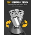 thumbnail image 2 of Tool Gift for Man, 3-Piece Power Drill Sockets Adapter Sets, 360°Rotatable Hex Shank Impact Driver Socket Adapter, Socket to Drill Adapter 1/4" 3/8" 1/2" Impact Driver Adapter, 2 of 6