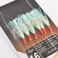 thumbnail image 2 of MYG 6pcs/Pack Sabikis Soft Fishing Lure Rigs Bait Jig Lure Feather lure Herring Bait, 2 of 3
