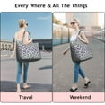 thumbnail image 5 of Green and Purple Of Leopard Print Travel Tote Bags for Women Carry On,Large Weekender Bags for Women Travel,Multi Functional Duffle Bag for Work,Shopping,Sports, 5 of 5