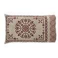 thumbnail image 3 of VHC Brands Custom House Burgundy & Tan Jacquard Standard Pillow Case Set of 2 21x30+4, Cotton Pillow Case, Country Covers for Pillows, Custom House Collection, Rectangle 21x34, Natural, 3 of 5