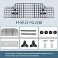 thumbnail image 3 of Cargo Area Wire Mesh Guard Pet Divider Gate, Adjustable Sturdy Safe Driving Pet Car Barrier Iron Versatile  for Hatchback, 3 of 7