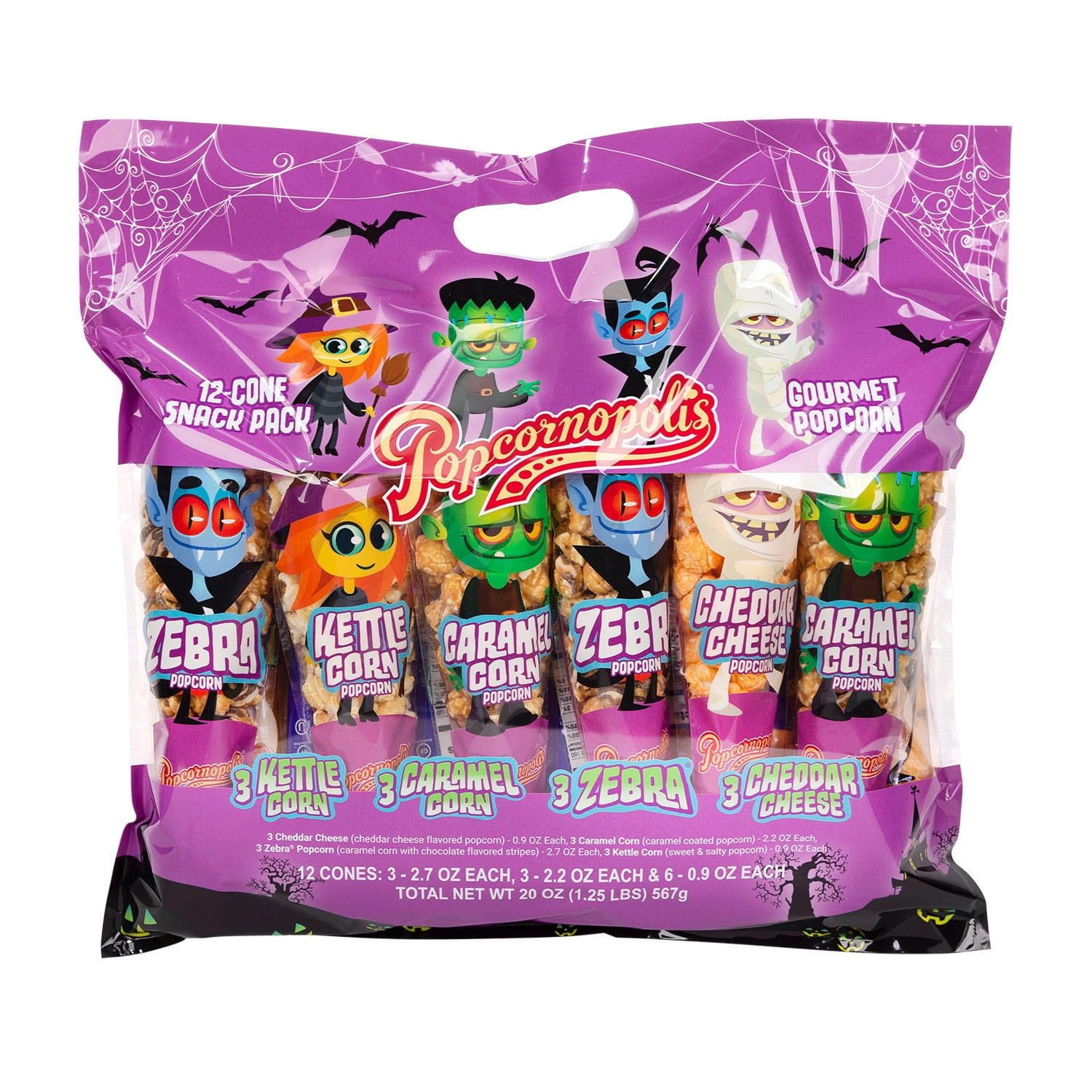 Popcornopolis 12Count Halloween Snack Pack(1.67 oz., 12 ct.)