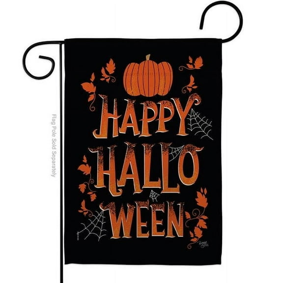 Breeze Decor G162099-BO Halloween Night Garden Flag Fall 13 x 18.5 in. Double-Sided Decorative Vertical Flags for House Decoration Banner Yard Gift