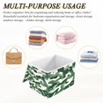 thumbnail image 6 of Yayeee Collapsible Cube Storage Bin with Lid Fabric Closet Decorative Basket with Handles, Light Green Camouflage Design, 6 of 7