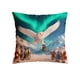 thumbnail image 2 of Funda de almohada navideña | Funda de almohada decorativa para fiestas | Funda de cojín cuadrada de 45 x 45 cm con cremallera oculta para sofá, cama o sala de estar | 1 pieza de tela de poliéster, 2 of 6