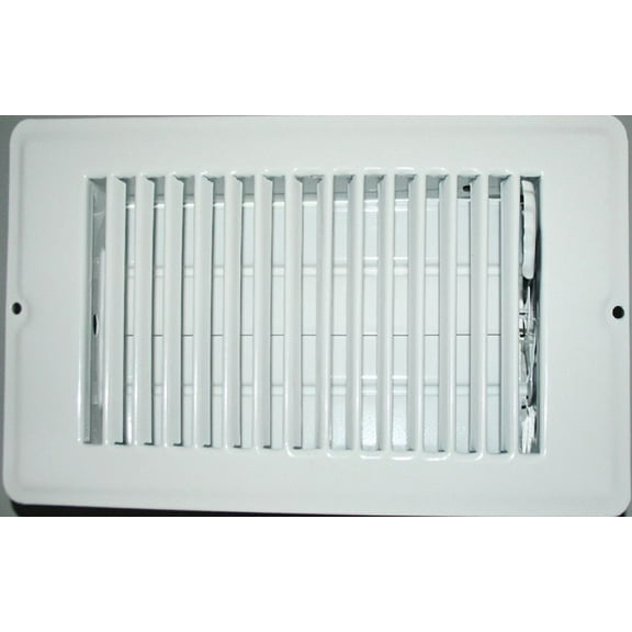 AP Products 013-627 Heating/ Cooling Register With Damper White