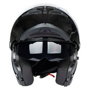 Full Face Motorcycle Helmet Dual Visor Sun Shield Flip up Modular Motocross DOT Approved Helmets