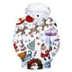 thumbnail image 2 of Suéter feo de Navidad Navidad Unisex hombres mujeres Papá Noel Navidad novedad muñeco de nieve estampado 3D suéter con capucha suéter cálido, 2 of 4