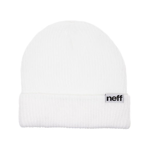 Unisex NEFF Fold White Beanie White One Size Fits Most