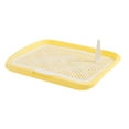 thumbnail image 3 of Inodoro para Perros, Rejilla de Malla, Soporte para Inodoro para Almohadillas de Entrenamiento para Mascotas, Caja de Arena para Gatos Extraíble, Orin valla baja amarilla, 3 of 8