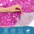 thumbnail image 4 of Coolnut Pink Glitter Texture Valance Curtains for Kitchen or Bathroom, 54x18in Valances Window Treatment Rod Pocket Drape Light Filtering Living Room Bedroom Decor, 4 of 6
