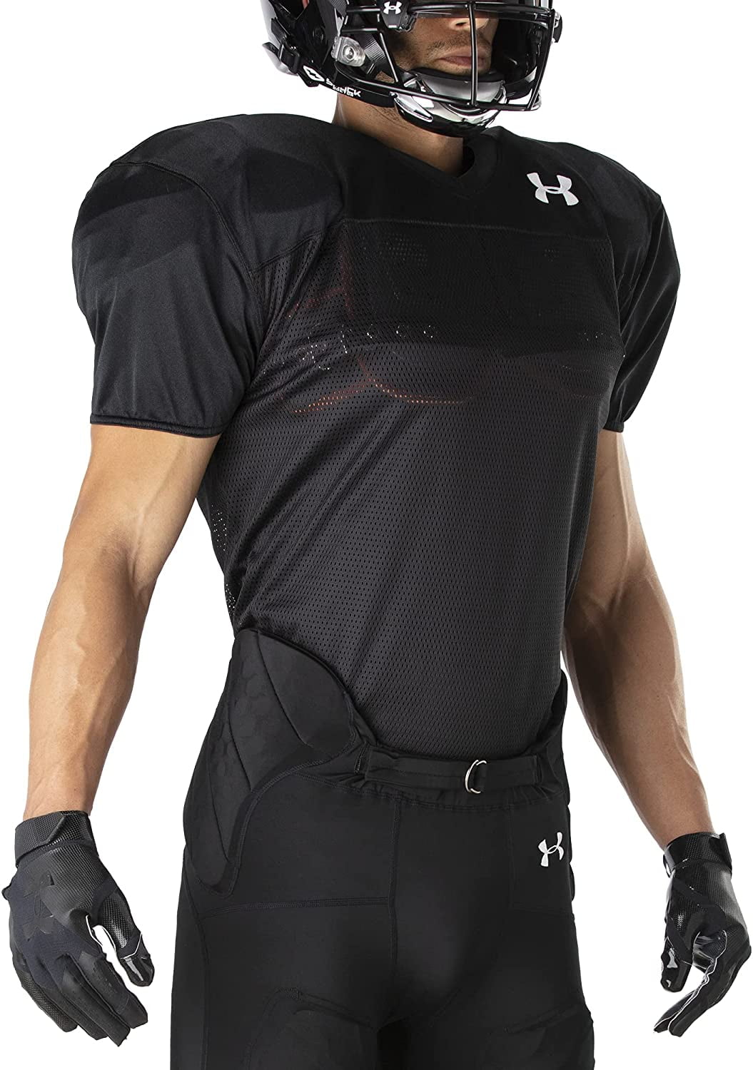 Under Armour Boys' Football Jersey Black Youth  Assorted Sizes NEW 