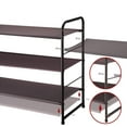 thumbnail image 3 of Oumilen 5-Tier Stackable Shoe Rack, Metal and Fabric, Bronze, 3 of 3