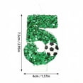 thumbnail image 2 of Soccer Number Candle Soccer Number 5 Cake Topper Happy Birthday Cake Candle Sparkling Sequins Soccer Football Theme Birthday Party Decorations Celebrations Supplies, 2 of 5