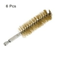 thumbnail image 3 of Uxcell 6Pcs Brass Bore Brush 25mm Dia 4.5" Long Cleaning Twisted Wire Brush for Tubes and Bearings, 3 of 6