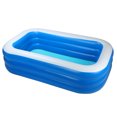 thumbnail image 7 of 83" x 55" x 22" Inflatable Swimming Pool Full-Sized Above Ground Kiddie Family Lounge Pool for Adult, Kids, Toddlers, Thickened, Blow Up for Backyard, Garden, Party, Blue, 7 of 7