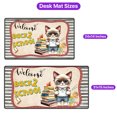 thumbnail image 5 of Welcome Siamese Back to School Vintage Retro Desk Mat Full Keyboard Mouse Pad Cat Lover Kitten Owner Gifts Large Mousepad - 02012, 5 of 5