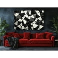 thumbnail image 2 of Black and White Abstract Marble Canvas Wall Art - High-Quality Modern Print - Handcrafted Minimalist Decor - Stylish Wall Art - Gift for Elegant Spaces, 2 of 7