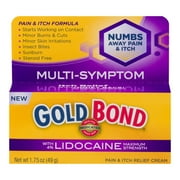 Gold Bond Pain & Itch Relief Cream with Lidocaine Maximum Strength, 1.75 oz