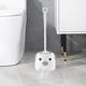 thumbnail image 5 of Juego de cepillos de inodoro compactos con depósito de agua extraíble | Cepillo de baño moderno para inodoros y lavabos | Mango ergonómico y cerdas suaves | Azul, blanco o rosa, 5 of 7