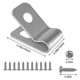 thumbnail image 4 of 100 Pcs Fence Wire Clamps Screws, Agricultural Fencing Mounting Clips Clamp, 4 of 4