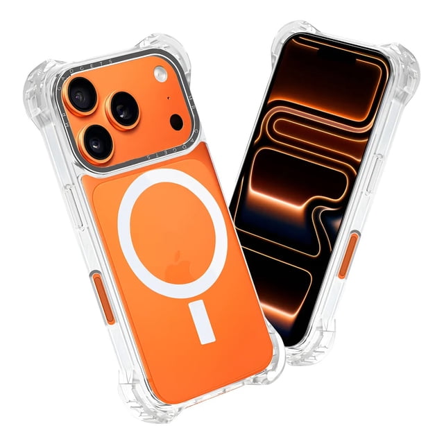 Funda, Mica, Carcasa Transparente Ultra Bounce Para Iphone 17 Pro Magsafe Transparente, Ultra Resistente, Protector Alto Impacto, Mr. Gadgets