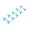 Blue, variant on M Buder 10Pcs 70mm 3 Blades Propeller Plastic DIY Toy Boat RC Car Rotating Accessories 2mm Hole Blue