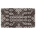 thumbnail image 1 of Non-Slip Absorbent Boho Small Rug 30x17 Black/White - Stylish Geometric Design Door Mat for Entryway Kitchen Living Room or Bedroom, 1 of 6
