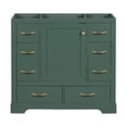 thumbnail image 3 of 36inch Bathroom Vanity with Sink Combo, Bathroom Combo Cabinet with Six Drawers, Multi-Functional Drawer Divider, Adjustable Shelf, Easy Assmebly, Green, 3 of 9