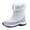 White New, variant on HOBIBEAR Women's Snow Boot Anti-Slip Waterproof & Lace Up Winter Boots for Women