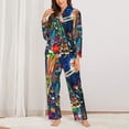 thumbnail image 2 of Sigee Colorful Floral Forest Fairy for Women’s Pajama Sets Long-Sleeved Pjs Sets for Women 2 piece Sleepwear-Small, 2 of 7