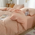 thumbnail image 3 of Ins Bedding Set Bed Linen 2 Bedrooms Duvet Cover For Girl Adults Bedspread Flat Sheet Quilt Cover King 220x240 Cover, 3 of 7