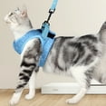 thumbnail image 2 of Cat Harnesses Vest Leash Set With Adjustable Buckle Comfortable Breathable Escape-proof Pet Clothes, 2 of 9