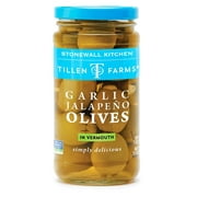 Tillen Farms Garlic Jalapeno Olives in Vermouth -- 12 oz Pack of 3