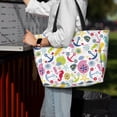 thumbnail image 7 of Balery Undersea Seahorse Beach Travel Bag - Water-Resistant, Large Capacity Lightweight Tote with 7 Pockets for Women and Men - Perfect for Beach, Pool, Gym, and Travel, 7 of 7