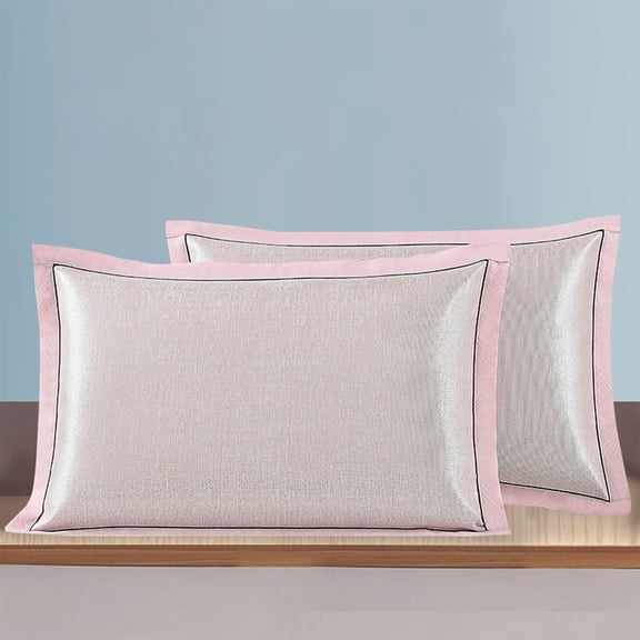 Bwiyojiz Pillow Cases, Summer Ice Silk Pillowcase Cool Pillowcase Washable Cool Pillowcase Concise Queen Size Adult Pillowcase, Women Gifts