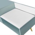 thumbnail image 6 of Shoe Bench with Upholstered Cushions , Storage Bench with 1-Door Cabinet, Multifunctional Wood Shoe Organizer Bench for Living Room, Entryway, Hallway, Tiffany Blue, 6 of 9