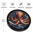 thumbnail image 3 of Octopus 9.8 Inch Silent Round Digital Wall Clock - Battery Operated Clocks for Bedroom Living Room Kitchen Bathroom Decoration, 3 of 6