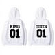 thumbnail image 4 of Sudadera a juego para parejas, moda, rey 01, reina 01, ropa de calle para amantes, sudadera con capucha con personalidad, regalo para el día de San Valentín, 4 of 5