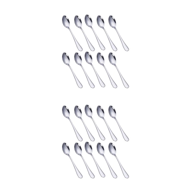 Kearding 10 piezas cuchara Color sólido antioxidante reemplazo hogar café leche té helado sopa postre cuchara tipo 5 Tipo 5 2piezas