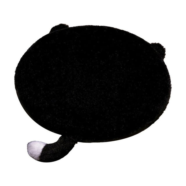 Coussin de Chaise en Forme de Chat B Épaissi Doux Confortable Respirant Texture Veloutée avec Queue pour Housse de Chaise de Bureau Salle à Manger Style B