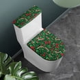 thumbnail image 2 of HELLHERO Bows and Candy Canes Comfortable and Practical for Bathroom Home, Elastic Edge Polyester Toilet Bowl Cover, Elastic Bottom, Soft, 2 Pcs Set, 2 of 4