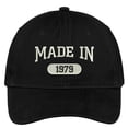 thumbnail image 1 of Trendy Apparel Shop 39th Birthday - Made In 1979 Embroidered Low Profile Cotton Baseball Cap, 1 of 2