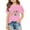 Pink, variant on Toddler First Grade Shirts Trendy Quick Dry O Neck Short Sleeve Hello First/second/third Grade Tshirt Back To School Tees Tops