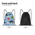 thumbnail image 5 of Bingfone Cute Dinosaurs Drawstrings Backpacks Bags For Men Women Gym Drawstrings Bag, 5 of 9