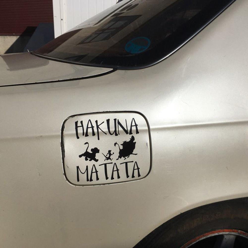 Car Sticker 13.3x13.8cm HAKUNA MATATA Lion King Reflective Motorcycle Decal ③ 
